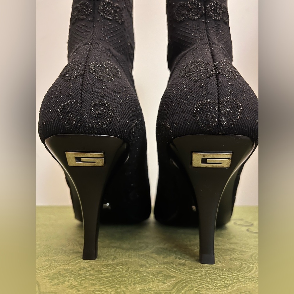Gucci GG Knit Ankle Boots. GG technical knit fabric NIB size 6.5 - Picture 5 of 10
